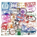 Postage Stamp Stickers 50 pcs A1771 1