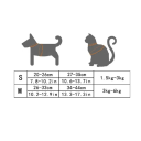 Poste de segurança ajustável para gatos e cães pequenos tamanho S com pega para trela Fecho seguro Material respirável e confortável Cores variadas 8