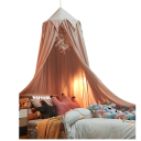 Postelový baldachýn závěsná síť nad postel výška 2,75 m průměr 65 cm polyester bavlna pro ložnici dětský pokoj dekorace 2