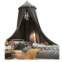 Postelový baldachýn závěsná síť nad postel výška 2,75 m průměr 65 cm polyester bavlna pro ložnici dětský pokoj 1