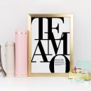 Poster decorativo con scritta 5