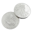 Postříbřená sběratelská mince USA 4 x 0,3 cm Nemagnetická pamětní mince roku 2020-2023 Oboustranná kovová mince Spojených států amerických 2