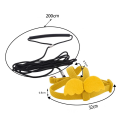 Postroj pentru papagali cu zgardă 200 cm Curea abdominală și cervicală ajustabilă 32 x 9,5 cm Fixare sigură Curea de umăr confortabilă 0,8 cm 3