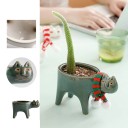 Pot de fleurs en céramique chat 3
