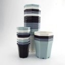 Pot de fleurs en plastique 4 pcs 5