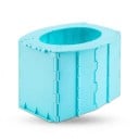 Pot de nuit de voyage pour enfants Pliable et portable 22 x 11,8 x 14,5 cm Système de loquets et bords arrondis Pour sacs jetables 1