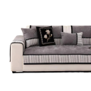 Potah na pohovku s kontrastným lemem 70 x 240 cm žinylkový kepr protiskluzový pre všetky ročné obdobia na sedačku a gauč do obývacej izby 11