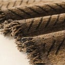Potah na pohovku s motívom rybej kosti 180 x 380 cm Žinylkový vzor s třásňami Protiskluzový a pratelný v práčke Pre všetky ročné obdobia 17