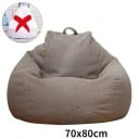 Potah na sedací vak 70×80 cm so zipsom na plnenie penovými guľkami a textíliou pre pohodlné sedenie v interiéri aj exteriéri 2