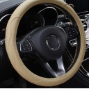 Potah na volant 37 až 38 cm z PU kůže s vnitřním kroužkem Ergonomické úchopové zóny s perforací Kulatý tvar do auta 7