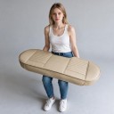 Potah na zadné sedadlo auta 133 x 49 cm Univerzálny podsedák z perforovanej umelej kože Protisklzový do osobných áut 3