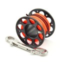 Potápačský naviják KEEP DIVING S dvojitým nerezovým háčikom 15 m šnúry 60 x 42 mm Hliník a polyester Pre potápanie v tme a jaskyniach 11