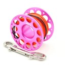 Potápačský naviják KEEP DIVING S dvojitým nerezovým háčikom 30 m šnúry 70 x 42 mm Hliník a polyester Pre potápanie v tme a jaskyniach 5