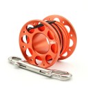 Potápěčský naviják KEEP DIVING S dvojitým nerezovým háčkem 15 m šňůry 60 x 42 mm Hliník a polyester Pro potápění ve tmě a jeskyních 12