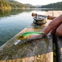 Potápivý wobler minnow 5,2 cm 4,5 g Malý jerkbait s přesunem zátěže a 3D očima Dva trojháčky Na přívlač dravých ryb 5