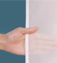 Potcovă pentru îmbrăcăminte 90 x 120 cm Transparent-alb, capac de protecție împotriva prafului și umidității pentru îmbrăcăminte suspendată pe suport 10