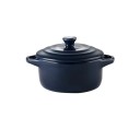 Pote de cerâmica com tampa e pegas 230 ml 13 × 7,5 × 9,8 cm recipiente compacto para preparação e serviço de pratos 4