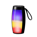 Potente Coluna Bluetooth 5.0 Portátil com Subwoofer Luzes LED Leitor MP3 Modo TWS Som 3D USB TF Bass Pulsante Exterior 3W 6