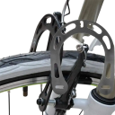 Potenziatore freni per bici V-brake 11,5 × 13,5 cm lega di alluminio nero-argento stabilizzatore delle prestazioni frenanti per mountain bike 5