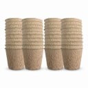 Pots en tourbe pour semis, biodégradables, 8 cm, 40 pcs, en pulpe, marron, pour la germination des graines et le repiquage au jardin 1