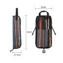Pouch voor stokken 22 x 46 x 11,5 cm Katoenen etnische pouch voor percussie Waterdichte duurzame hoes voor stokken met een draagriem 5