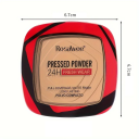 Poudre compacte mate pressée pour le visage 6 g 24h de tenue Couvrance totale Applicateur en poudre Maquillage compact 6,7 x 6,7 cm Effet matifiant 8