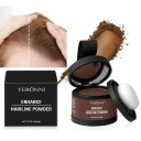 Poudre de remplissage pour la ligne des cheveux 4g Correction des tempes et des cheveux clairsemés Effet immédiat Apparence naturelle Application facile Épaississant pour cheveux 1
