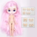 Poupée en plastique 30 cm avec frange sur le côté et différentes nuances de cheveux Réaliste Plastique résistant 6