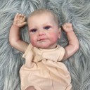 Poupée Reborn fille 46 cm Poupée réaliste avec des cils prononcés et un corps en tissu 2