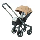 Poussette 4 en 1 avec siège pivotant et canopy, construction multi-positions, système combiné, pour un usage quotidien avec un enfant 4