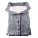 Poussette en tricot avec boutons E435 8