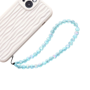 Poutko colorato in perline per cellulare con cuori Catena decorativa per custodia del telefono Corda da appendere per cellulare Accessorio stiloso 3