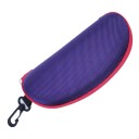 Pouzdro na brýle Tvrdý box na zip 16,5 x 7,8 cm S plastovou karabinou Na sluneční i dioptrické brýle Cestovní ochranný obal do batohu 13
