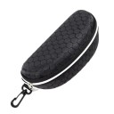 Pouzdro na brýle Tvrdý box na zip 17 x 9 cm Voštinový vzor S karabinou na zavěšení Na sluneční i dioptrické brýle Cestovní ochranný obal 1