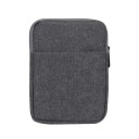 Pouzdro na čtečku elektronických knih se zipem 15 x 21 cm polyester polstrované s přední kapsou na kabel do batohu i tašky na cesty 2