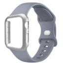 Pouzdro na hodinky + silikónový remienok pre Apple Watch 44 mm Super ochranný set odolné puzdro a mäkký pásik kompatibilný s viacerými 10