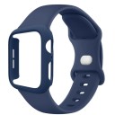 Pouzdro na hodinky + silikonový řemínek pro Apple Watch 41 mm Super ochranný set pevné pouzdro a měkký pásek kompatibilní s více modely 12