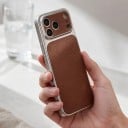 Pouzdro na iPhone 16e Textura kůže Matný povrch Nárazuvzdorné Protiskluzové Ochrana proti otiskům prstů i prachu 21