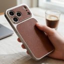 Pouzdro na iPhone 16e Textura kůže Matný povrch Nárazuvzdorné Protiskluzové Ochrana proti otiskům prstů i prachu 22