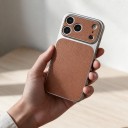 Pouzdro na iPhone 18 Pro Textura kůže Matný povrch Odolné proti nárazům Protiskluzové Ochrana proti otiskům prstů 22