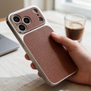 Pouzdro na iPhone 18 Pro Textura kůže Matný povrch Odolné proti nárazům Protiskluzové Ochrana proti otiskům prstů 3