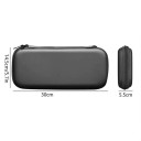 Pouzdro na Nintendo Switch 2 Tenké cestovní pouzdro 30 x 14,5 x 5,5 cm Tvrdá skořepina EVA Černá Se síťkou a držákem na hry Voděodolné 4