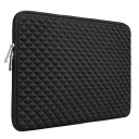 Pouzdro na notebook 11 až 12,5" s dvojitým zipem 340 x 240 x 25 mm voděodolný povrch a měkká fleecová podšívka Černé do batohu i na cesty 1