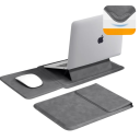 Pouzdro na notebook 15 až 16" 3v1 se stojánkem i podložkou pod myš 397 x 280 mm magnetické zavírání a voděodolný povrch pro práci i cesty 4
