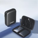 Pouzdro na pevný disk Eaget Na 2,5palcový disk 14 x 10,5 cm Tvrdá skořepina Černá Přenosná taška na externí HDD Ochranný obal na zip 2