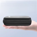 Pouzdro na pevný disk Eaget Na 2,5palcový disk 14 x 10,5 cm Tvrdá skořepina Černá Přenosná taška na externí HDD Ochranný obal na zip 3