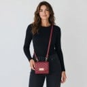 Pouzdro na Samsung Galaxy Z Flip 8 Kabelka s peněženkou Popruh přes rameno Umělá kůže a plast Prošívaný vzor Crossbody obal na mobil 11