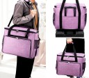 Pouzdro na šicí stroj velké 45 x 37 x 26 cm cestovní taška s kapsami a popruhem pro šicí příslušenství a přenášení 6