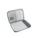 Pouzdro na tablet se zipem 31 x 23 x 3 cm semišový materiál vnitřní kapsy na kabely a příslušenství na cesty do batohu i tašky 6
