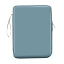 Pouzdro na tablet se zipem 31 x 23 x 3 cm semišový materiál vnitřní kapsy na kabely a příslušenství na cesty do batohu i tašky 5